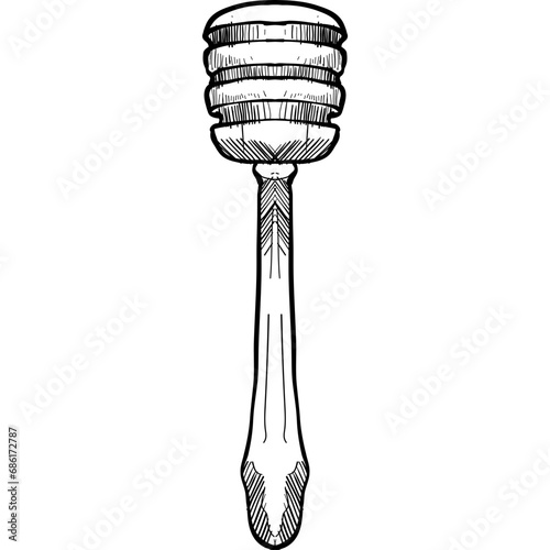 honey handdrawn illustration