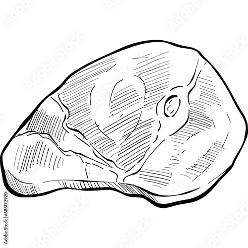 meat handdrawn illustration