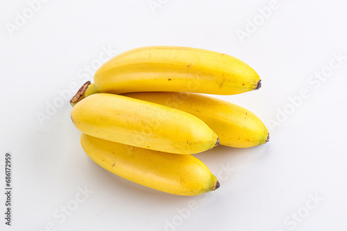 Ripe sweet tasty mini banana