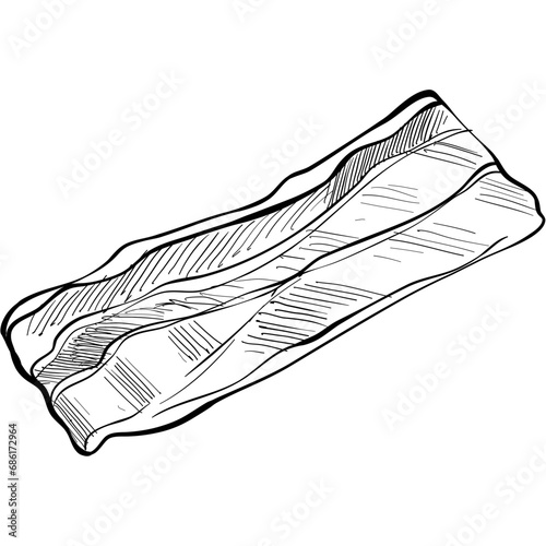 bacon handdrawn illustration