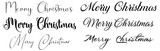 Merry Christmas Lettering, Merry Christmas and Happy New Year text, lettering for greeting cards, banners, posters, and isolated vector illustrations. Christmas lettering designs 