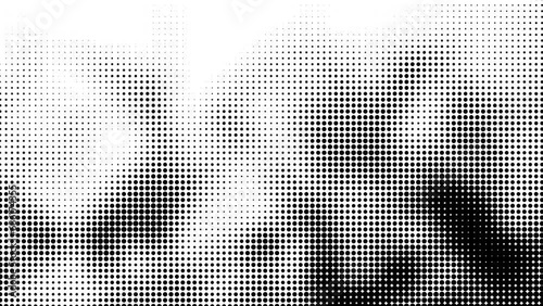 Halftone grunge animation. Dotted texture animated background.