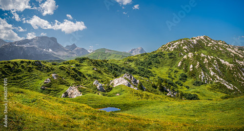 Alpine landscape in the canton of Bern, Switzerland