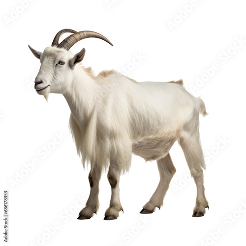 goat isolated on white