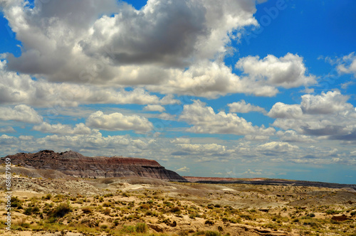 Rugged and Desolate Landscape Petrified Forest Arizona