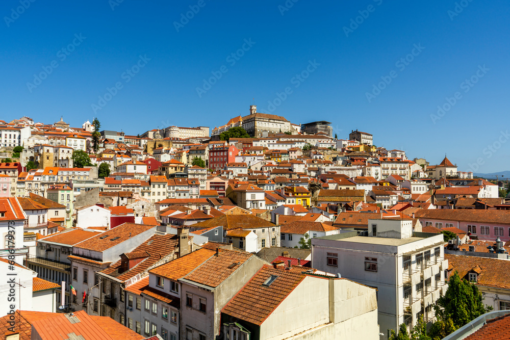 View at the town from above, Coimbra