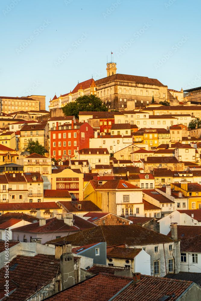 View at the town from above, Coimbra, Portugal