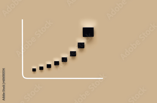 Wooden cube blocks with percentage sign and down arrow with stack of coins. For financial recession crisis, interest rate decline, investment reduce, risk management concept