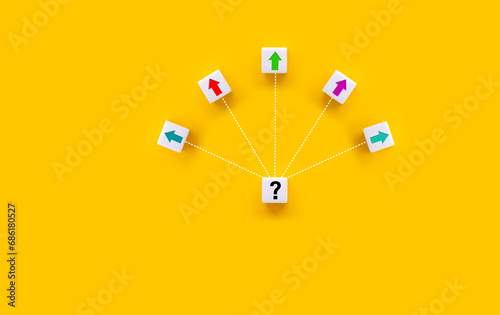 Choosing a strategic path to move forward. Business decision making and the way to success. Alternative options and business solutions. Choosing the right path.