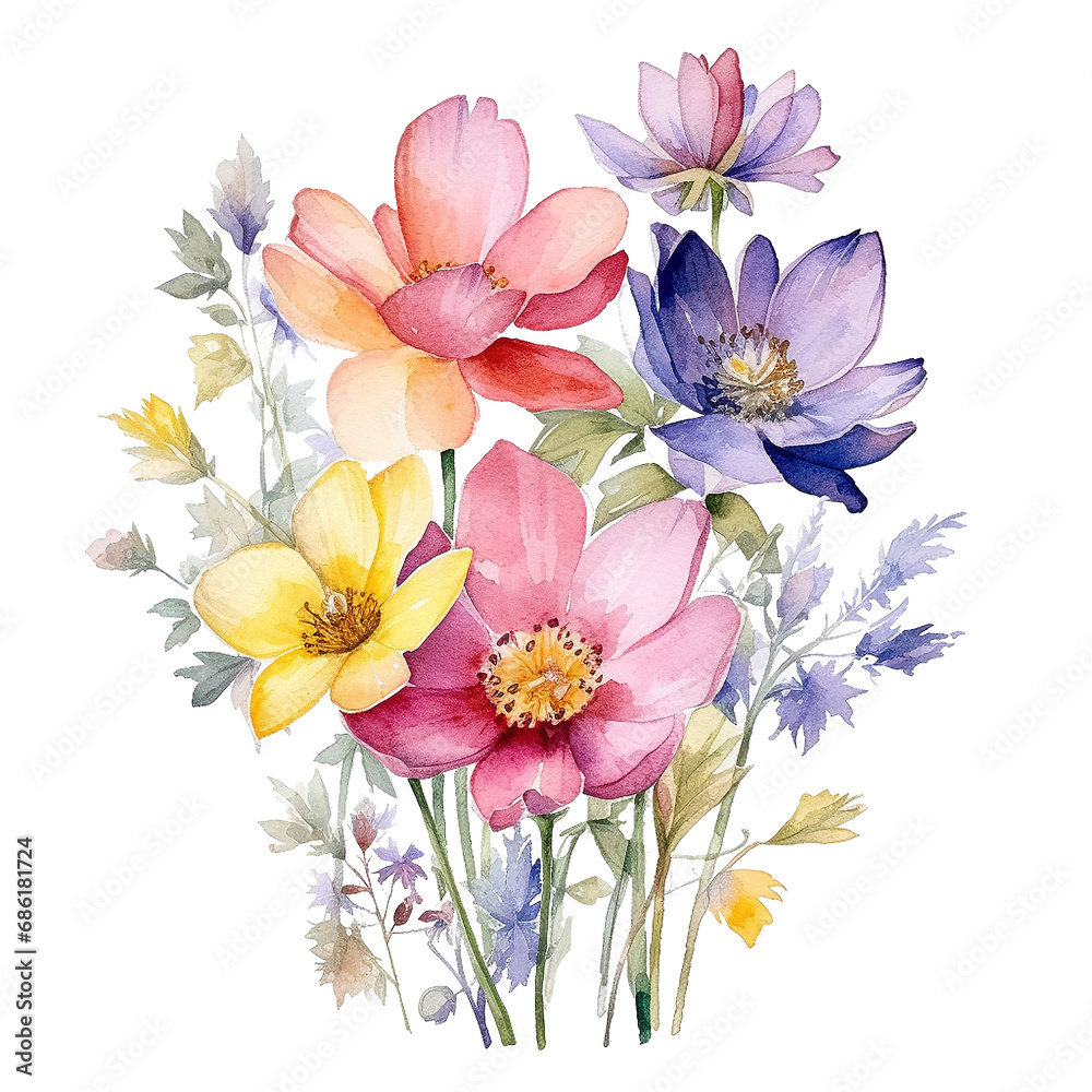 Fototapeta premium wildflowers, summer floral arragements
