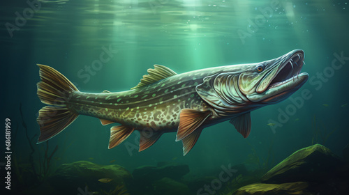 Pike fish image
