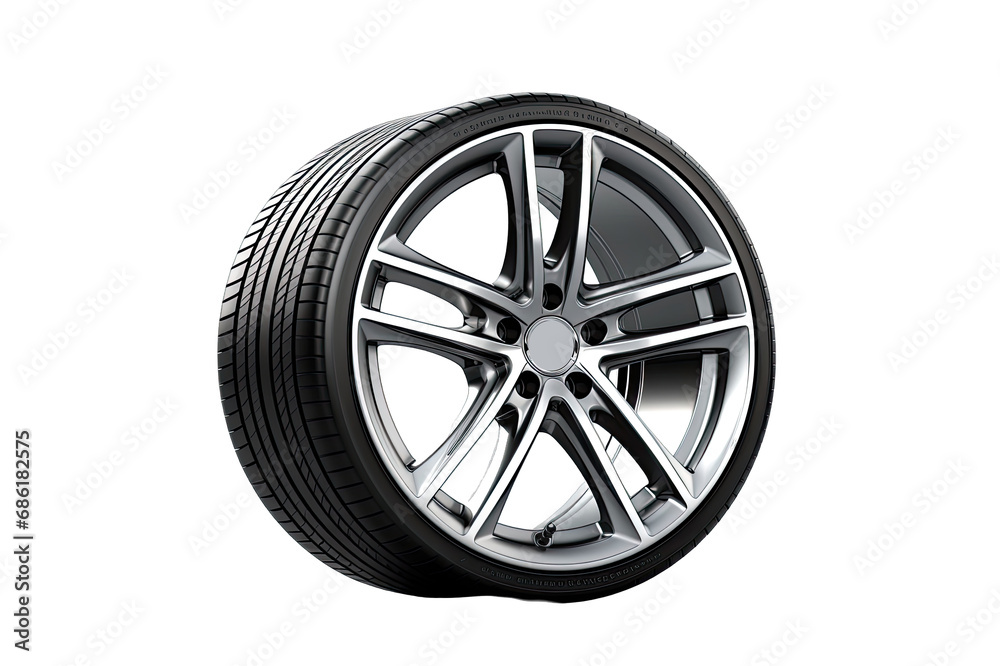 View of Luxury car Velg On Transparent Background