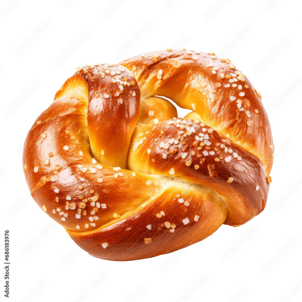 perfectly twisted and salted bavarian style soft pretzel baked to a golden brown crust. Isolated on transparent background. perfectly twisted and salted bavarian style soft pretzel baked to a golden brown crust. Isolated on transparent background.
