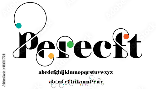 Luxury modern stylish calligraphy small alphabet letter logo design