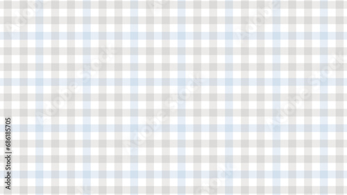 Grey blue and white plaid fabric texture as a background