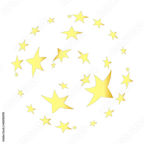 stars on white background