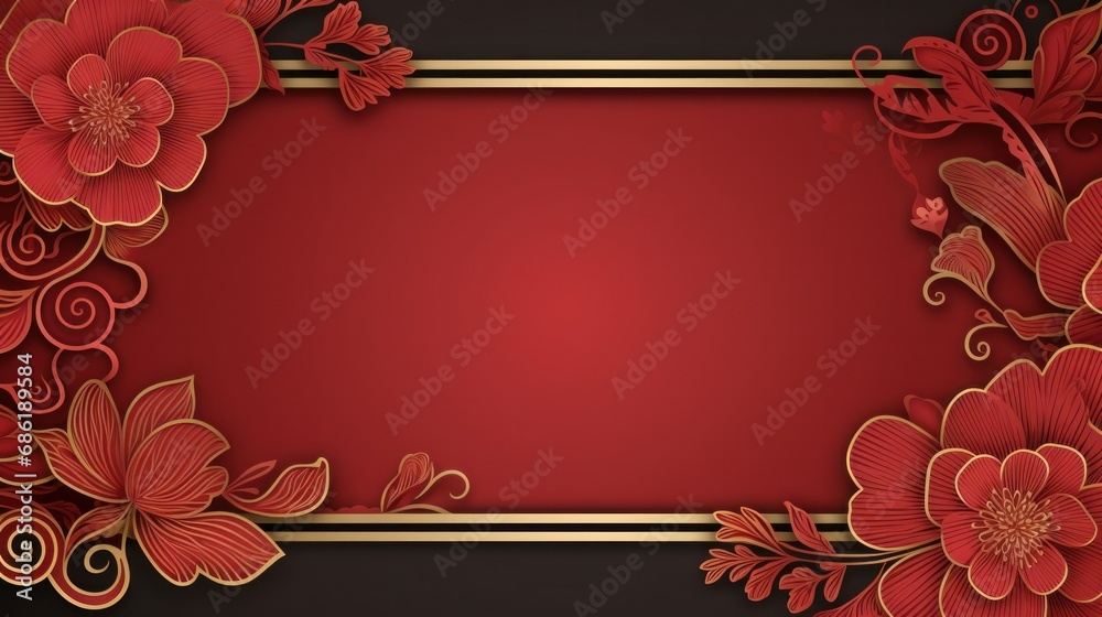 Chinese new year card template with copy space Chinese new year card template with copy space