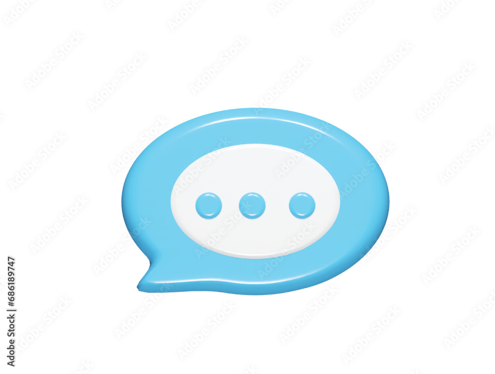 Message icon 3d element render Message icon 3d element render