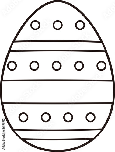Easter egg outline