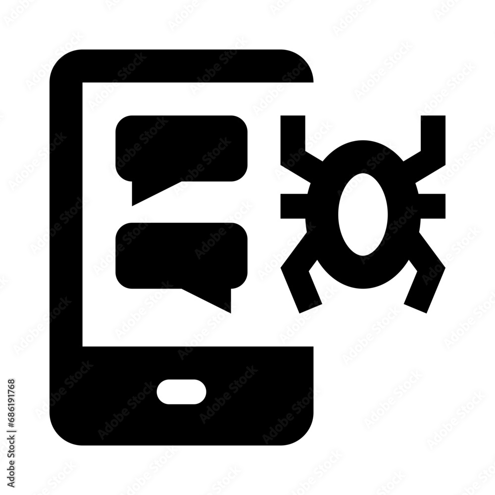 Chat Spy Outline Icon Chat Spy Outline Icon