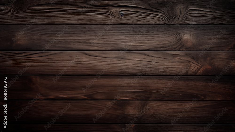 Naklejka premium Close-up photo of dark wood with textured surface