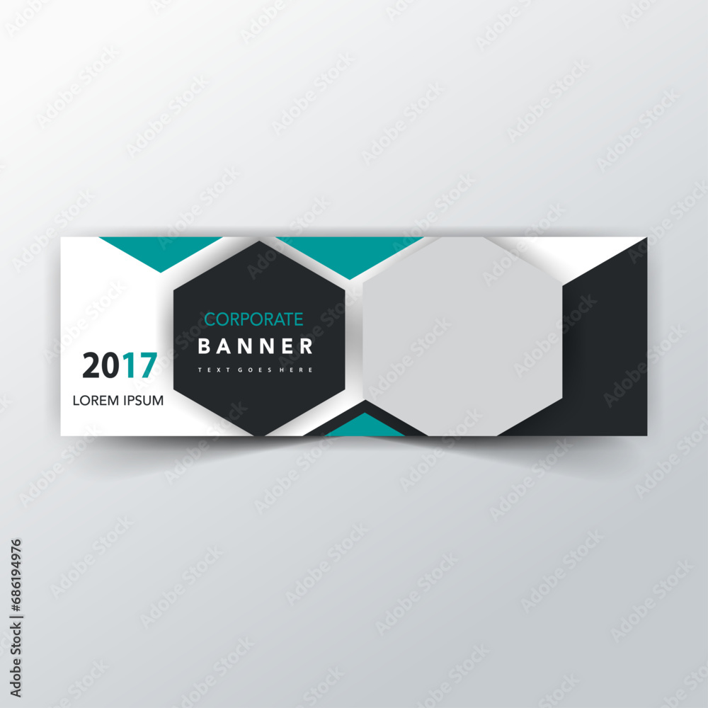 Business editable webinar horizontal banner template new design. Modern banner design with black and white background and yellow frame shape. Usable for banner, cover, and header.
