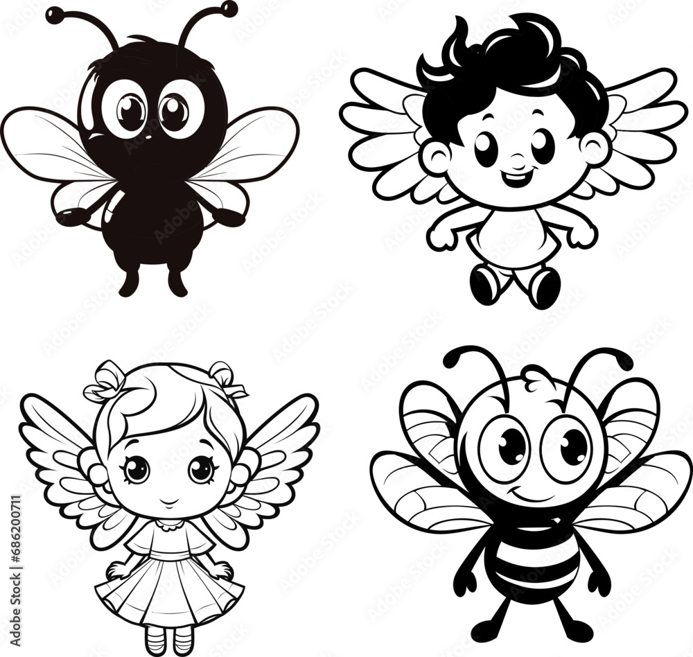 Mosquito animal coloring page black and white Mosquito animal coloring page black and white