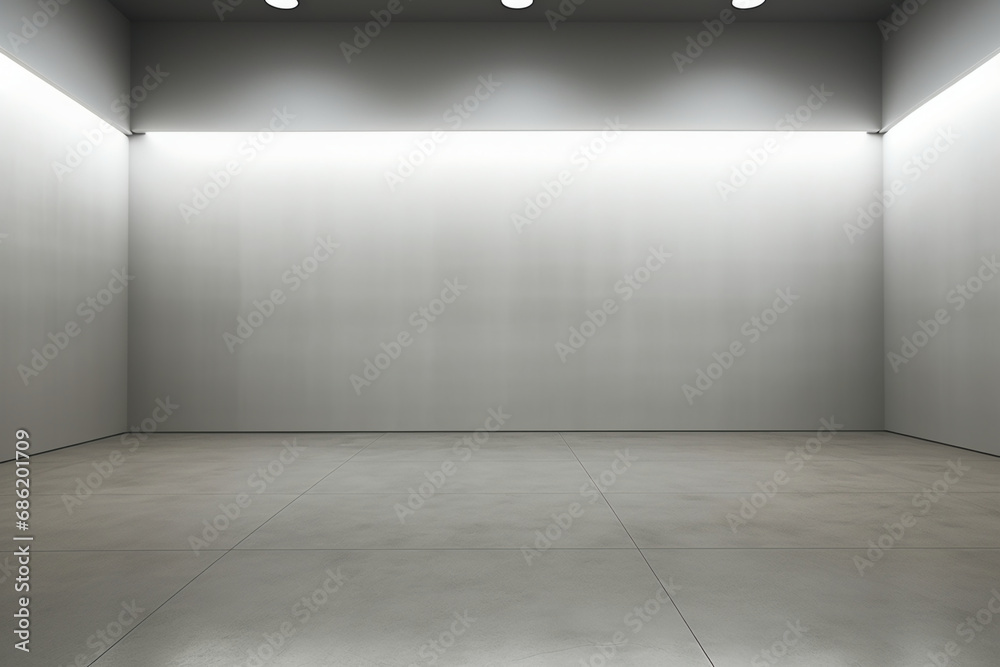 Gray Empty Space. AI generative Gray Empty Space. AI generative