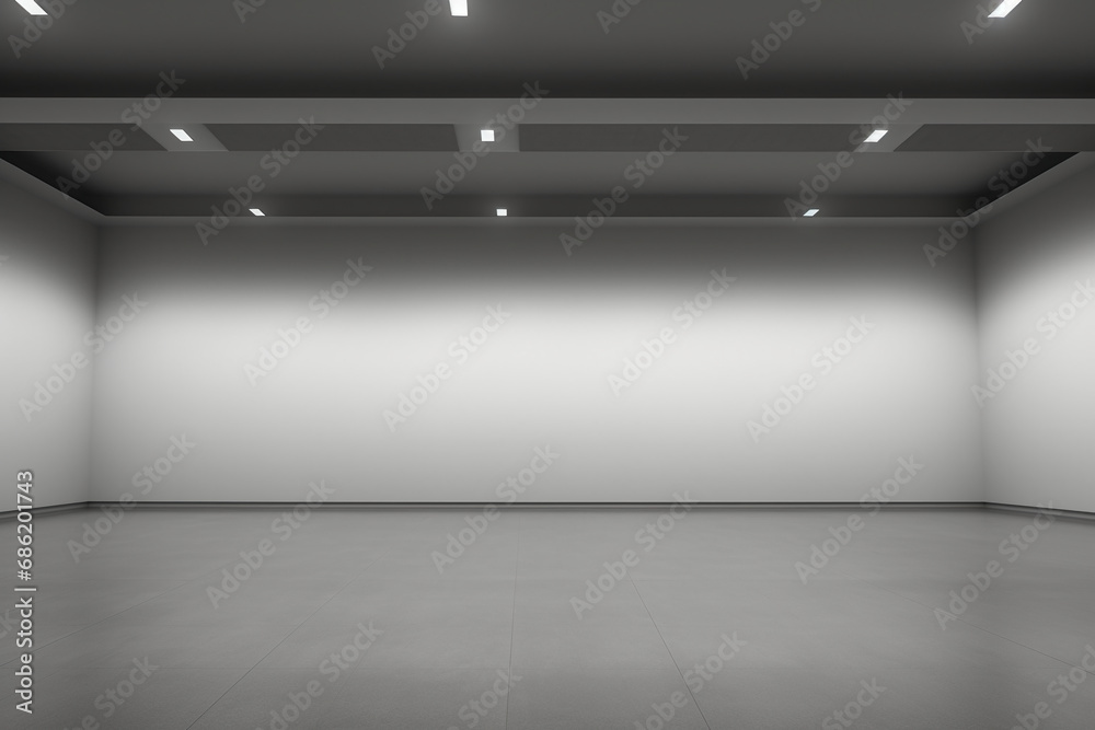Gray Empty Space. AI generative Gray Empty Space. AI generative