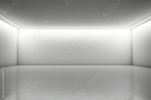 Wallpaper Mural Gray Empty Space. AI generative Torontodigital.ca