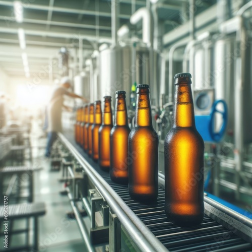 production of beer bottles