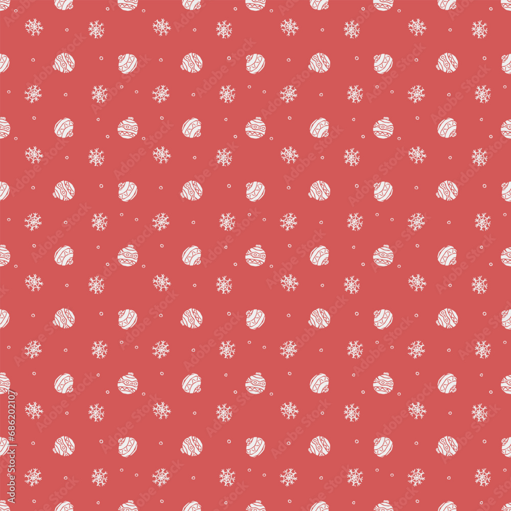 Seamless christmas pattern. New year background. Doodle illustration with christmas icons Seamless christmas pattern. New year background. Doodle illustration with christmas icons