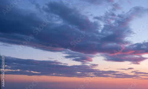 Fototapeta Naklejka Na Ścianę i Meble -  Beautiful dramatic scenic after sunset sky background after sunset