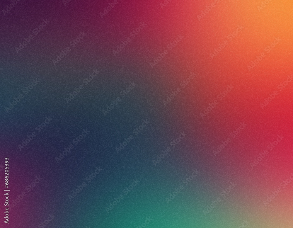 Grainy bright and hot gradient. Soft and pleasing gradient. Abstract color patches for the background.