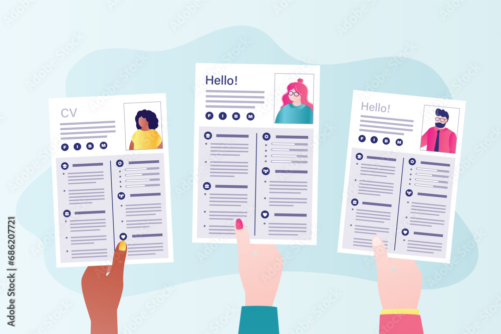 Vecteur Stock Hands of job seekers - 1000 F 686207721 MiJAuc3Mux6lxoqzTSrYTVfm5nJhmI9E 