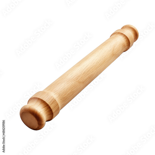 A rolling pin isolated on transparent background
