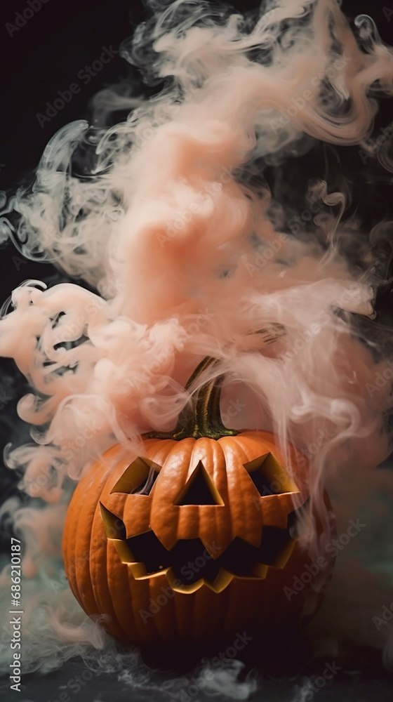 Fototapeta premium halloween, pumpkin, celebration, horror, autumn, october