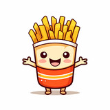 Smile French fries Illustration