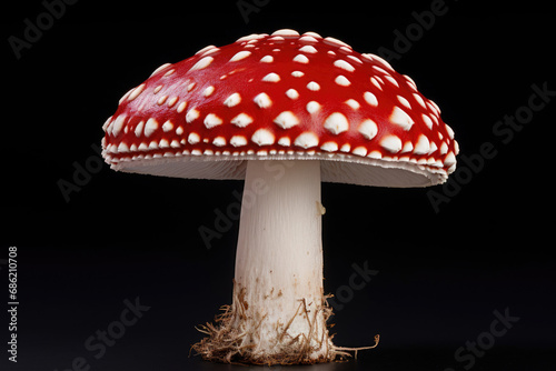 Mushroom Amanita closeup