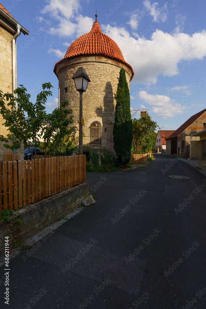 Historische Altstadt von Eibelstadt am Main, Landkreis Würzburg, Franken, Unterfranken, Bayern, Deutschland Historische Altstadt von Eibelstadt am Main, Landkreis Würzburg, Franken, Unterfranken, Bayern, Deutschland