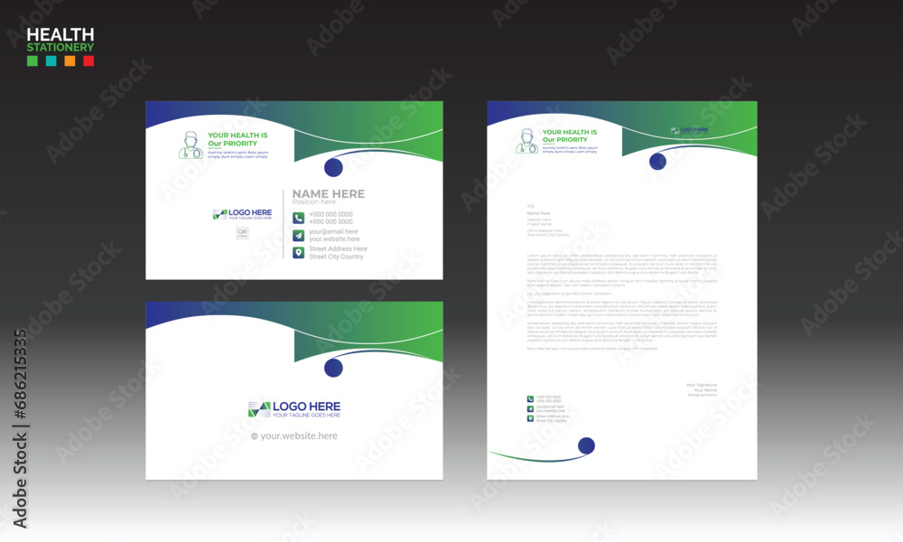 letterhead and business card design