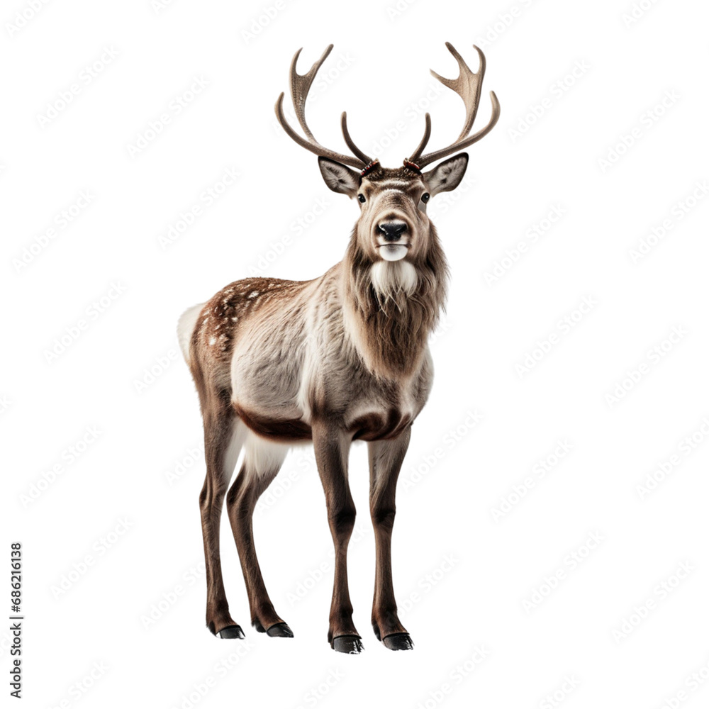 Fototapeta premium A Reindeer with beautiful horns on his head