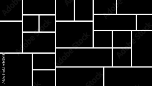 Modern photo frame mockup. Templates for collages. EPS10 vector illustration.