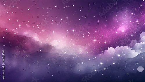 abstract starlight and pink and purple clouds stardust blink background presentation star concept magazine powerpoint website marketing © Mary