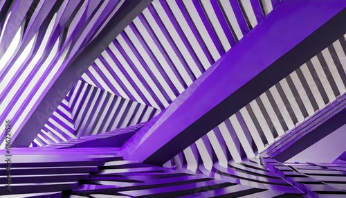 abstract purple modern geometric background 3d render