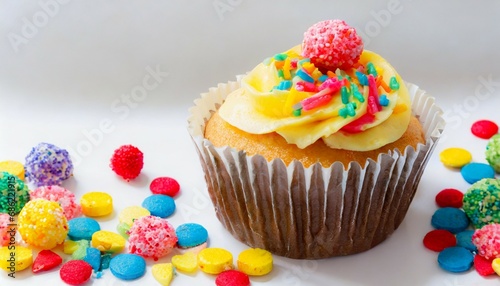 cupcake on or white background