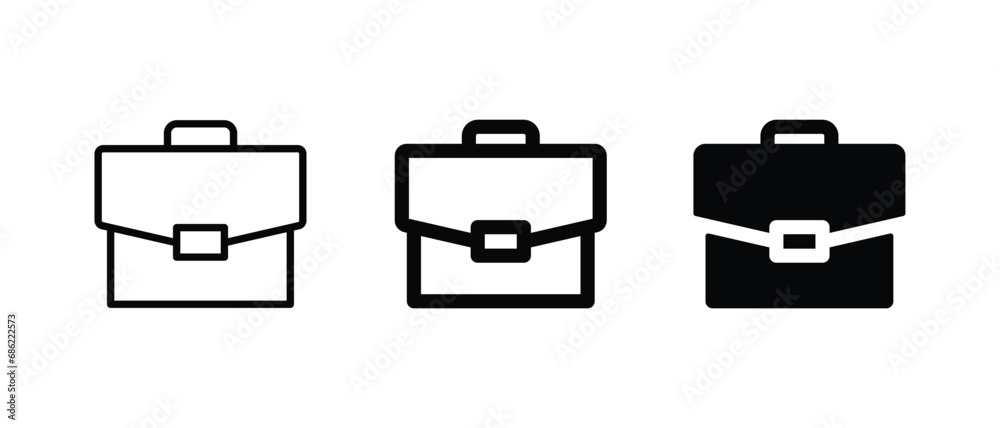 Briefcase icon set vector illustration icon for web, ui, and mobile apps Briefcase icon set vector illustration icon for web, ui, and mobile apps