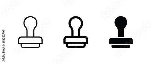 Stamp icon vector illustration for web, ui, and mobile apps photo