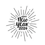 happy new year 2024 design