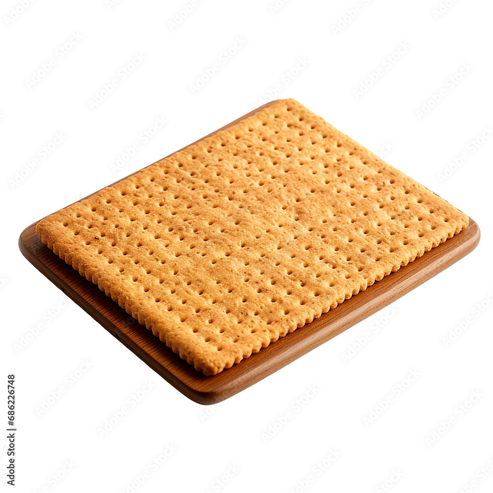 Baking sheet with graham crackers isolated on transparent background Baking sheet with graham crackers isolated on transparent background
